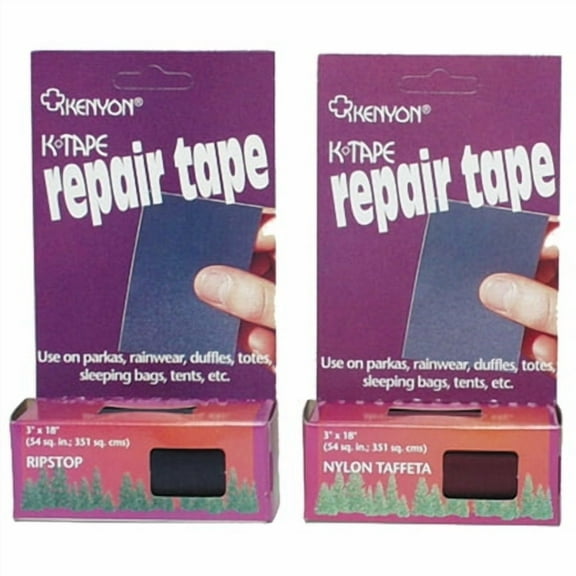 Kenyon Ripstop & Taffeta Repair Tape - Navy K-Tape for Quick Fixes and Patches