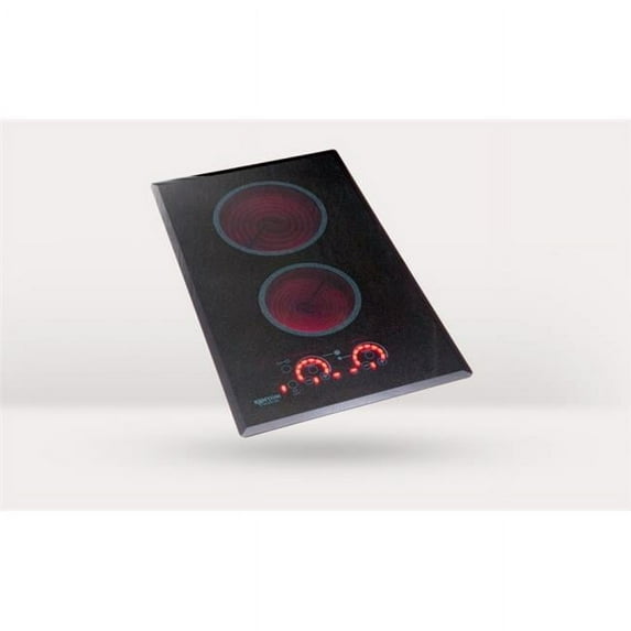 Kenyon B41549 Lite-Touch Q 2-Burner Cooktop, black with touch control, portrait mounting - 6 .5 & 8 inch 208V UL