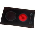 thumbnail image 1 of Kenyon B41591 Mediterranean Series Large 2-burner Cooktop- black with analog control- 6 .50 & 8 inch 208V UL, 1 of 1
