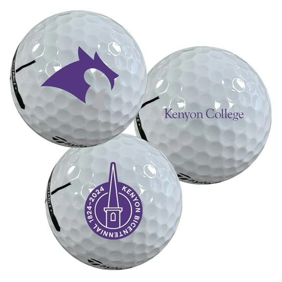 Kenyon College Lords & Ladies Logo Edition Taylormade Distance+ Golf Balls 12-Pack (Dozen)
