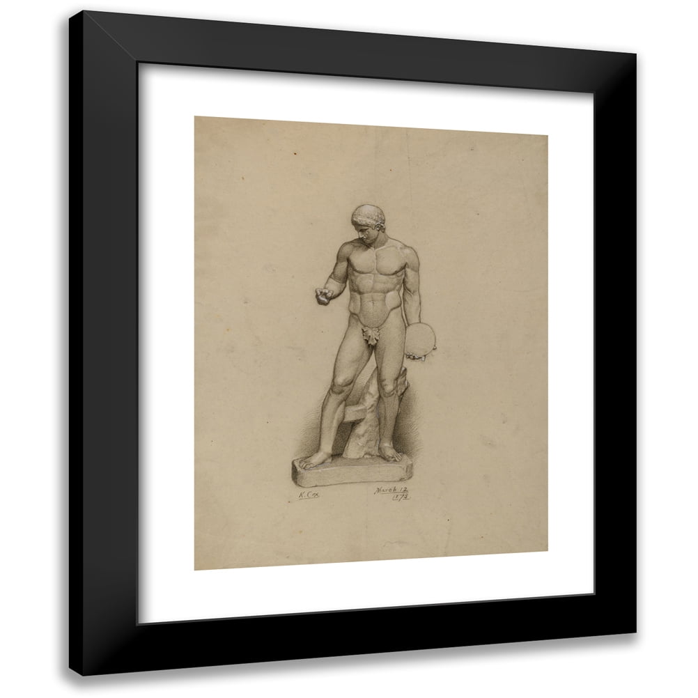 Discus Print Kenyon Cox 12x14 Black Modern Framed Museum Art Print Titled ...