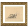 thumbnail image 1 of Kenyon Cox 18x15 Gold Ornate Wood Frame and Double Matted Museum Art Print Titled - Drapery Study for Reclining Female Study for ‘Painting’, 1 of 4