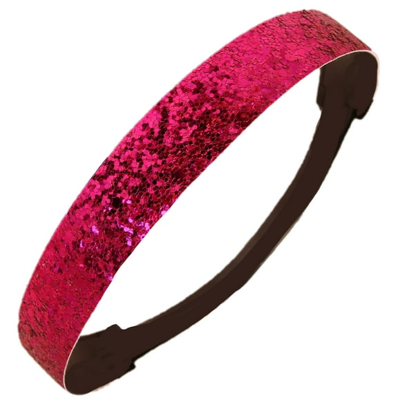 Kenz Laurenz Glitter Headband Girls Headband Sparkly Hair Head Band Pink