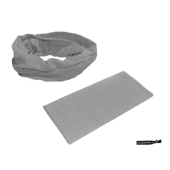 Kenz Laurenz Mulitfunctional Headband Wide Yoga Running Workout Gray