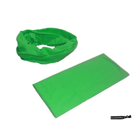 Kenz Laurenz Mulitfunctional Headband Wide Yoga Running Workout Green