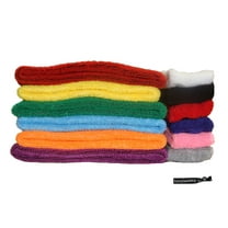 Kenz Laurenz Sweatbands 12 Terry Cotton Sports Headbands Sweat Absorbing Head Band You Pick Colors