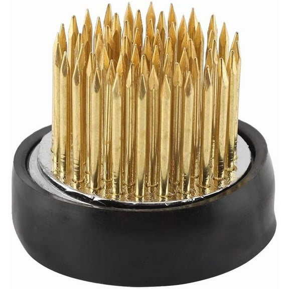 Kenzan Flower Frog Round with Rubber Gasket Flower Arrangement Kenzan Flower Decoration Fixed Arranging Tool