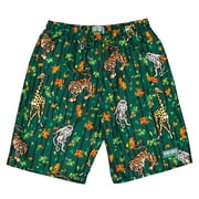 Kenzo Boys Dark Green Jungle Theme Swim Shorts, Size 10Y