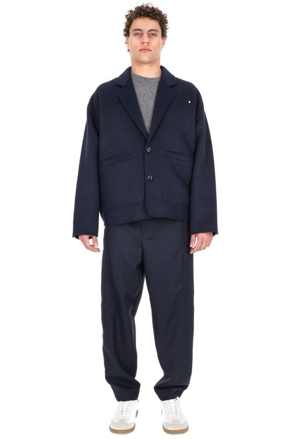 Cropped Wool-Alpaca Work Jacket (Men's)