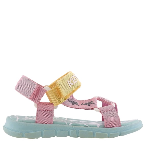 Kenzo Girls Colour-Block Embossed-Logo Touch-Strap Sandals, Brand Size 30 (13 Little Kids)
