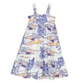 thumbnail image 1 of Kenzo Girls Cotton Poplin Graphic Print Dress, Size 8Y, 1 of 1