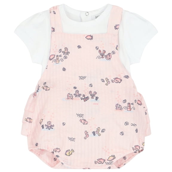 Kenzo Girls Graphic-Print Romper Set, Size 6M