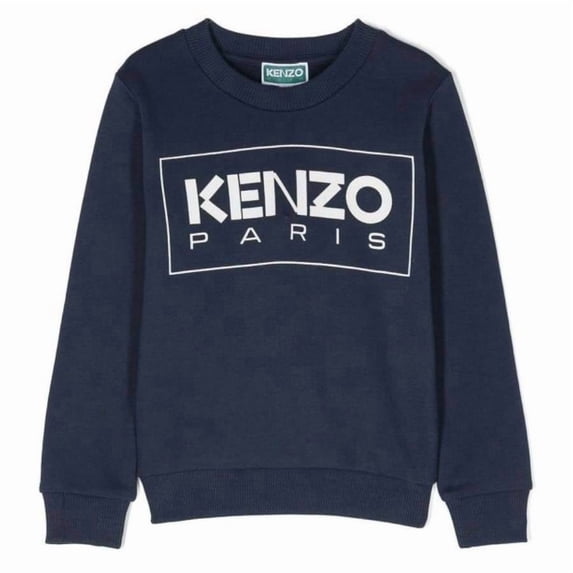 Kenzo Kids Box Logo Embroidered Sweatshirt, Size 6Y