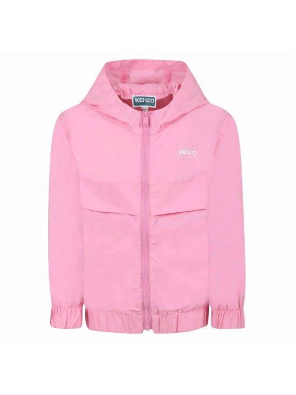 Kids Box Logo Hooded Windbreaker Jacket, Size 12Y