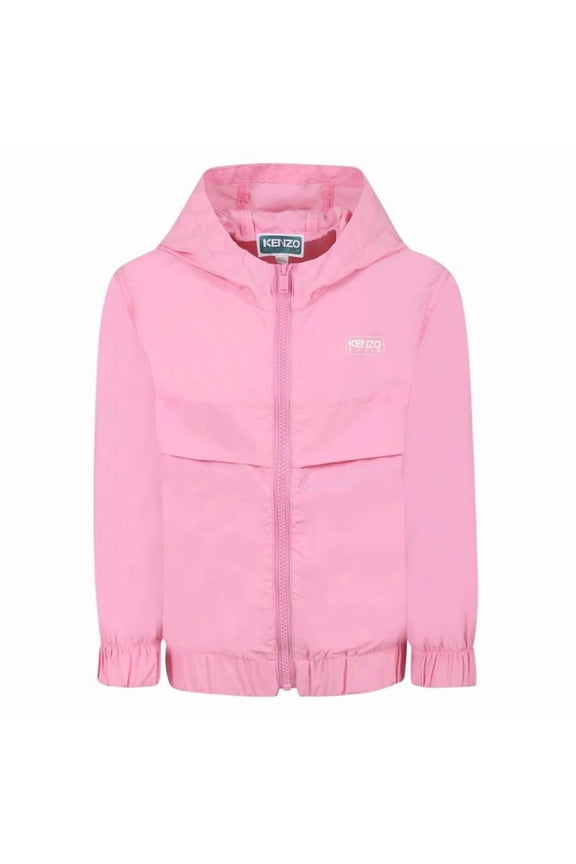 Kids Box Logo Hooded Windbreaker Jacket, Size 14Y