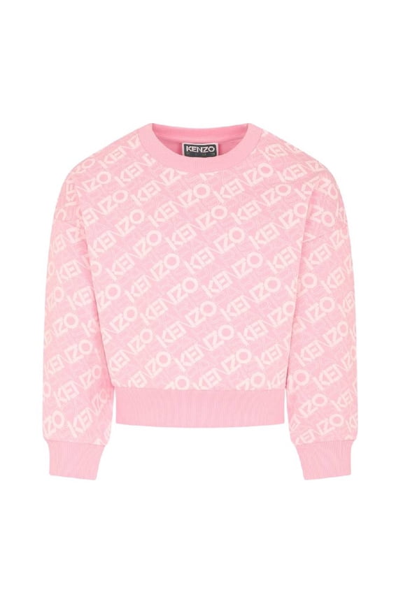 Kids Monogram Logo Cotton Sweatshirt, Size 10Y