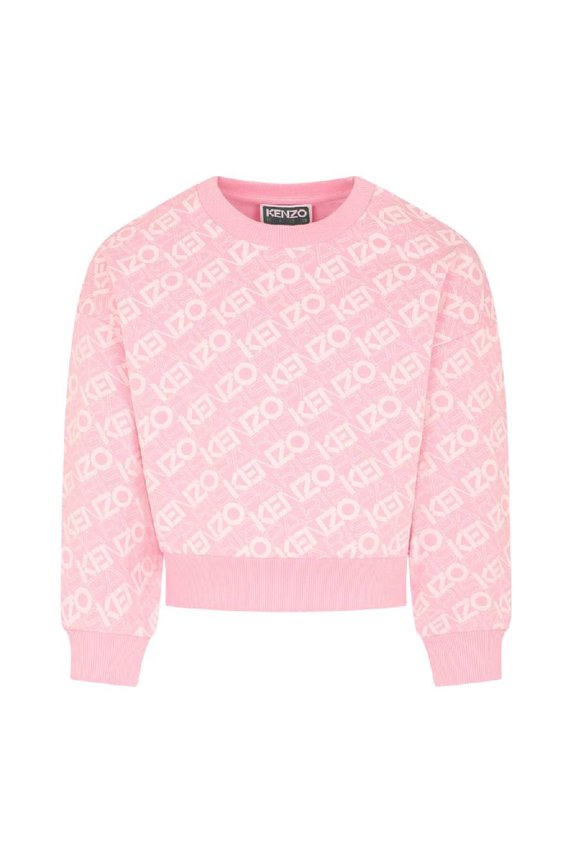 Kids Monogram Logo Cotton Sweatshirt, Size 12Y