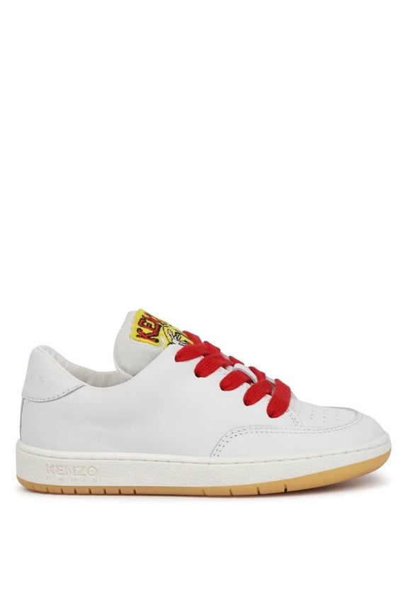 Kids Tiger Logo Lace-Up Sneakers, Brand Size 32 (1 Kids)