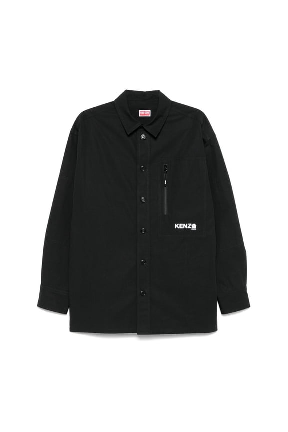 Men's Black Boke Flower 2.0 Oversized Shirt, Size X-Large