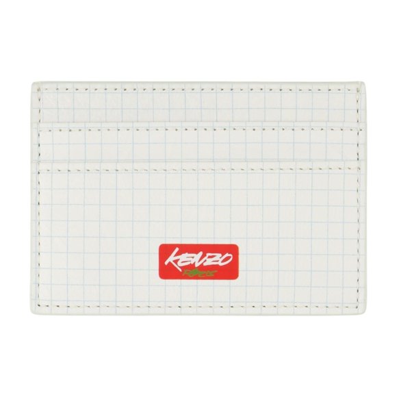 Men's Card Case - Leather - White White