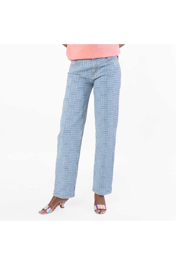 Regular Waist Cotton Pants, Size 27