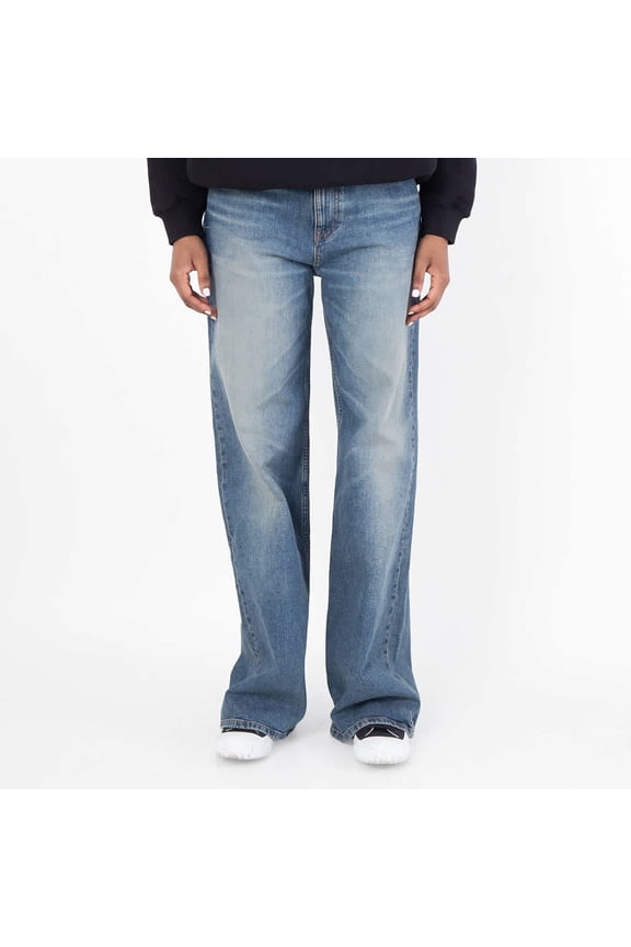 Stretch Denim Ayame Wide Jeans, Size 29