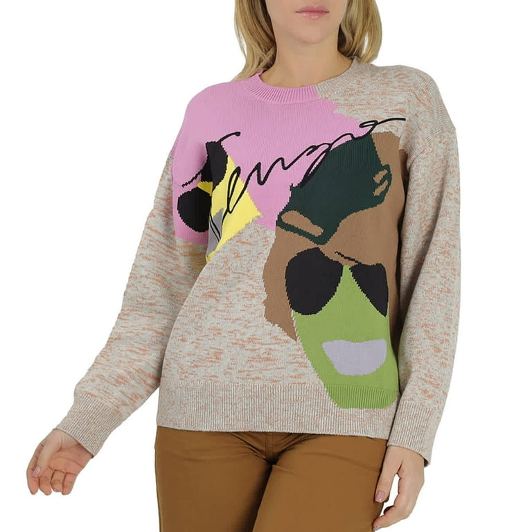 Kenzo Tribute Intarsia Crewneck Jumper Size Small Walmart
