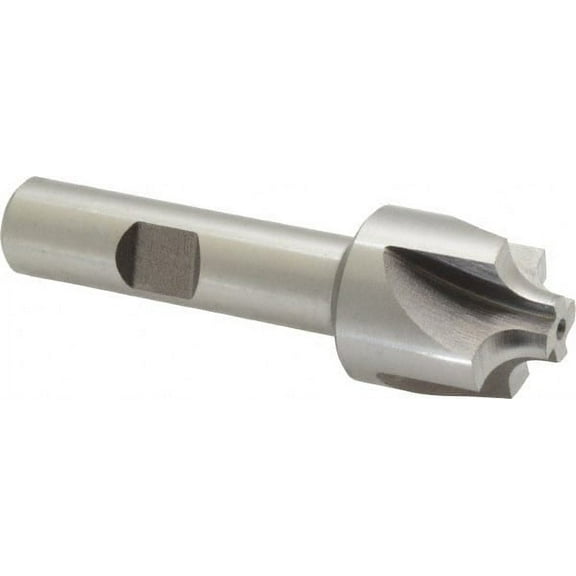 Keo 3/16" Radius, 7/8" Diam, 4 Flute HSS Corner Rounding End Mill Single End, Uncoated, 2-15/16" OAL, 1/2" Shank Diam