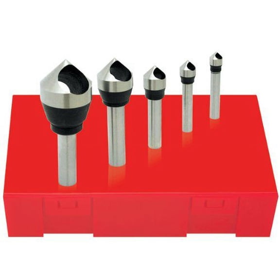 Keo 53508 4 Pc 5/16"-5/8" 60 M35 Cobalt Zero Flute Countersink & Debur Tool Set$$Tools & Hardware Other