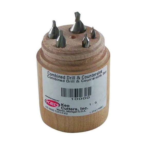 Keo Center Drill Set,HSS,Wire 906-000-002