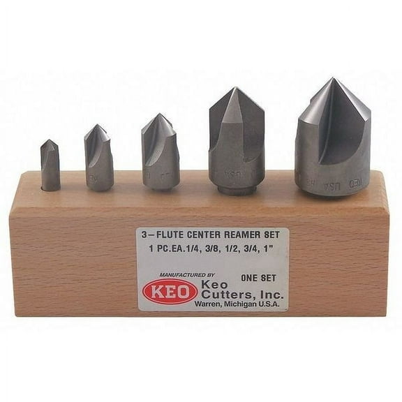 Keo Countersink Set,5 PC,3 FL,90 Deg,HSS 917-000-006