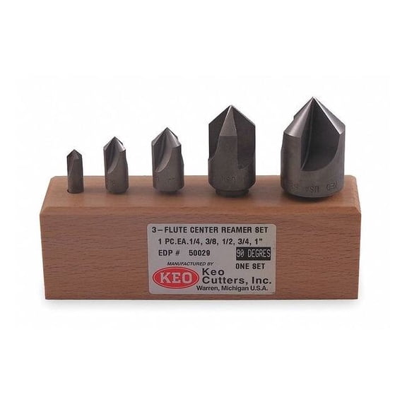 Keo Countersink Set,5 PC,3 Fl,60 Deg,Co 917-000-010
