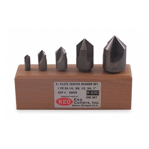 Keo Countersink Set,5 PC,3 Fl,90 Deg,Co 917-000-012