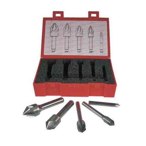 Keo Countersink Set,5 PC,6 FL,82 Deg,Carbide 919-001-032
