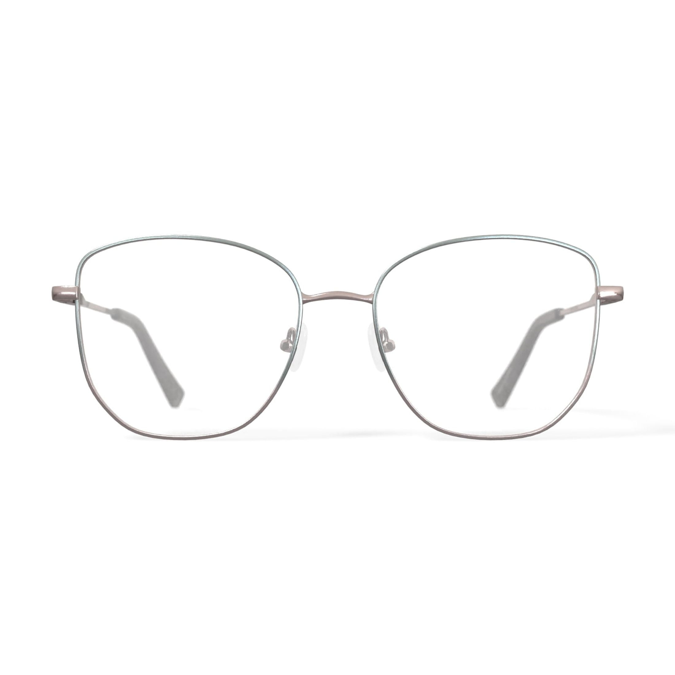Keo Women's Kapri Rectangular Prescription Eyeglasses with Case
