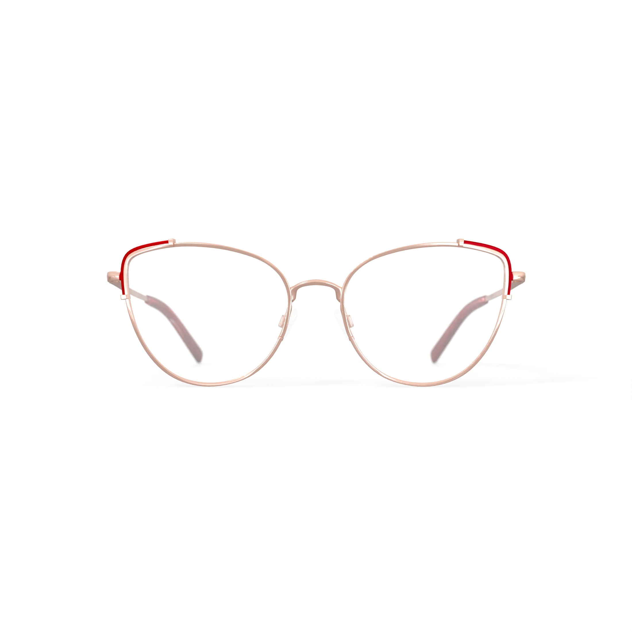 Keo Women's Kezia Cat Eye Prescription Eyeglasses with Case, Gold