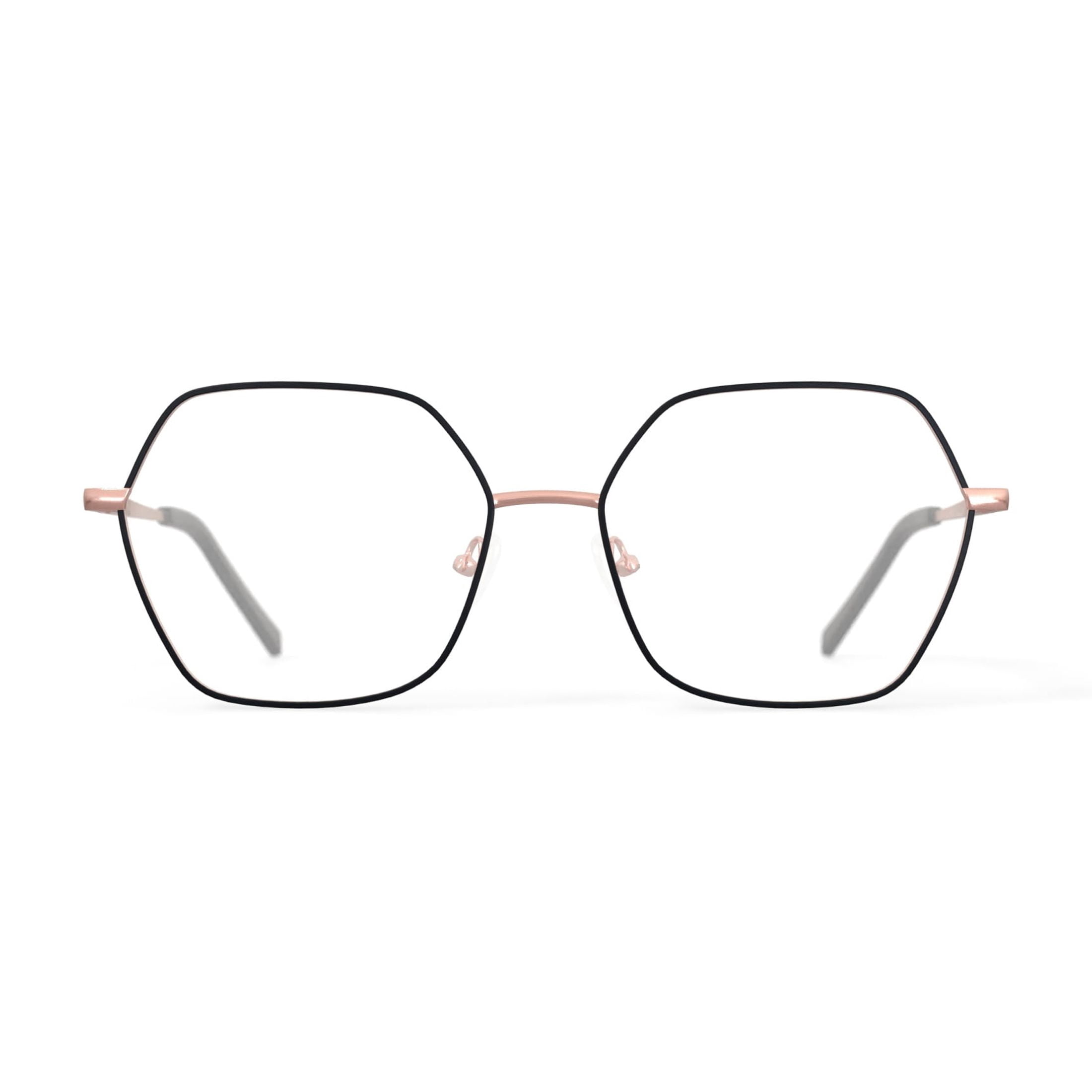 Keo Women's Koda Oversized Prescription Eyeglasses with Case, Rose