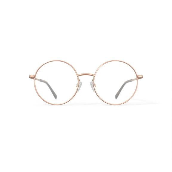 Keo Womens Kylo Round Prescription Eyeglasses with Case, Gold