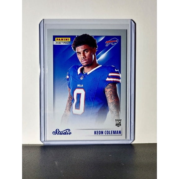 Keon Coleman 2024 Panini NFL #17 Studio Rookies Football Card Bills 1/1672