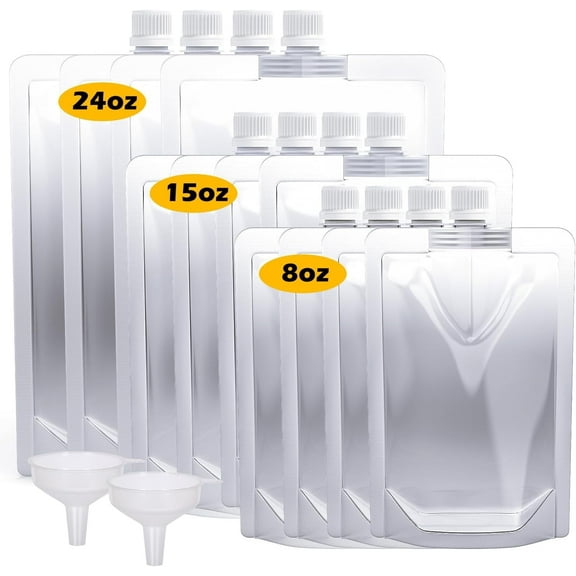 Keon Plastic Flasks - Rum Runners for Cruise,Concealable and Reusable Drink Bags, Leak-Proof, BPA-Free, Cruise Flask Kit for Travel, Outdoor Sports, Concerts, Events