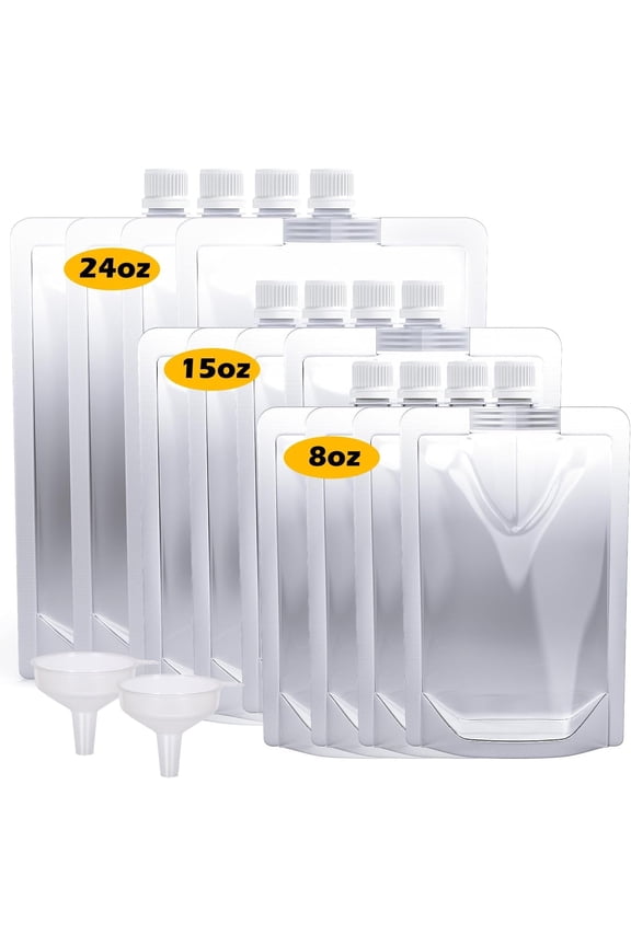 Keon Plastic Flasks - Rum Runners for Cruise,Concealable and Reusable Drink Bags, Leak-Proof, BPA-Free, Cruise Flask Kit for Travel, Outdoor Sports, Concerts, Events