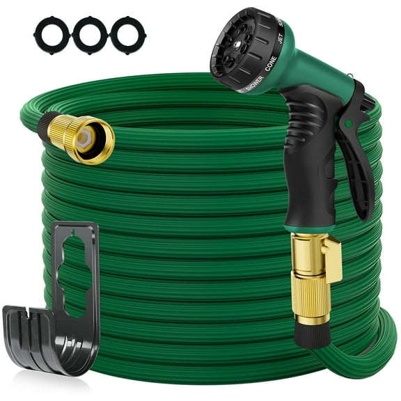 Kepagard Expandable Garden Hose 50ft Light Duty Water Hoses Green