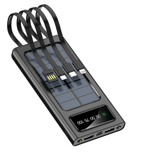 Kepeak 20,000mAh Solar Power Bank/Charger with USB, Fast Charging for