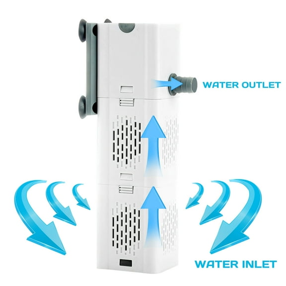 Kepeak Aquarium Filter Powerful 475GPH for Large Fish Tank Small Pond Fountain, Wave-Maker Submersible Water Pump Turtle Tank Filter for Saltwater & Freshwater