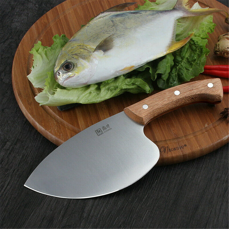 Kepeak Boning Knife, Round Blade Belly Sharp Filleting Knife Slicing  Seafood Fish Aquatic Products Processing Tool Fishing Bait Knives Kitchen  Chef