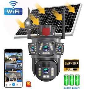 6MP WiFi Home Security Camera Kepeak Dual Lens Ptz IP Camera with Color Night Vision, Motion Detection, Video