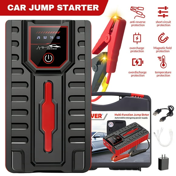 Kepeak Portable Jump Starter Power Bank with 3-in-1 LED Light, 600A Peak Current for Cars, SUVs, Motorcycles, and Boats