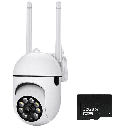 Kepeak Wifi Surveillance Camera, IR Night Vision, Motion Detection, Home Security Camera, 32G Card