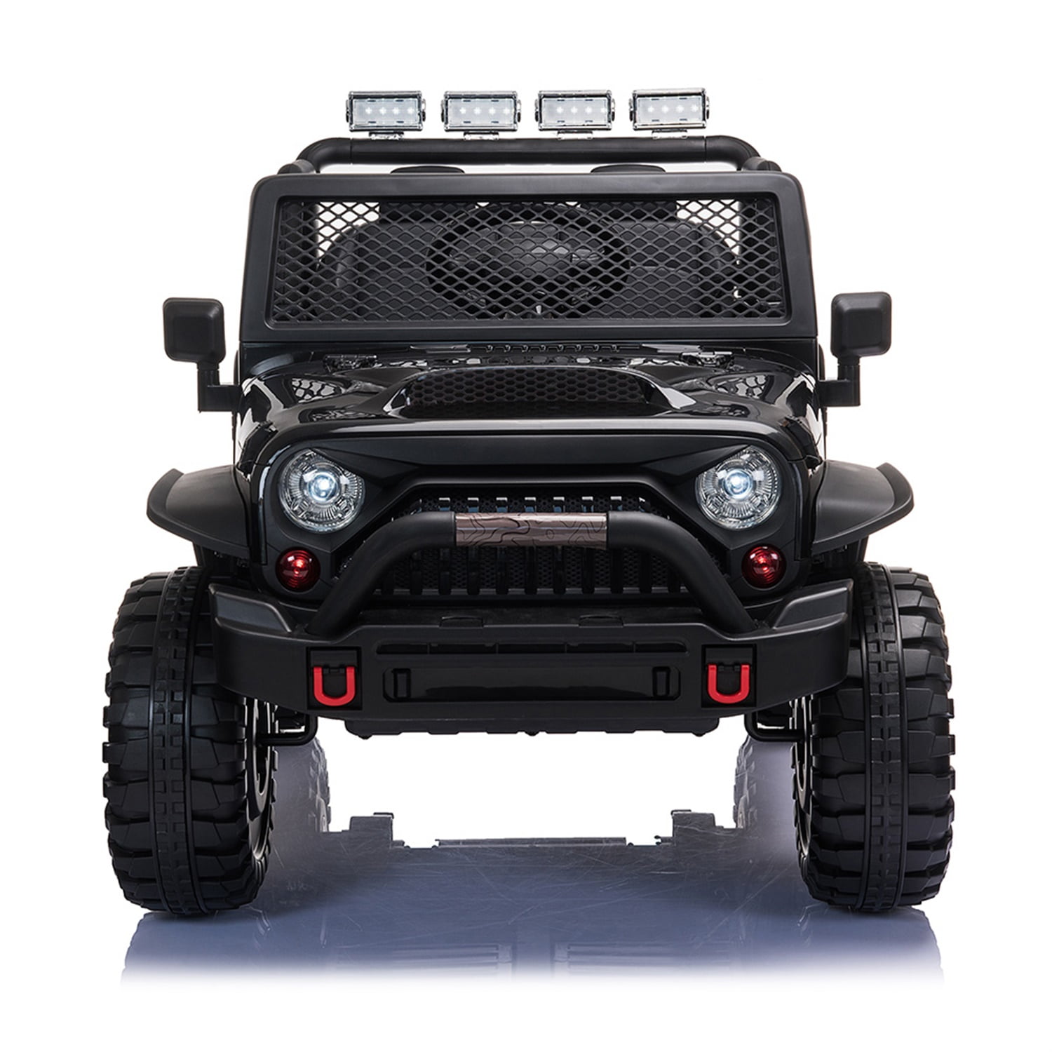 Kepooman 12V kids Ride On Jeep with Remote Control, Electric Car for Kids 3-8 Years, 3 Speeds, LED Lights, MP3 Player - Black Kepooman 12V kids Ride On Jeep with Remote Control, Electric Car for Kids 3-8 Years, 3 Speeds, LED Lights, MP3 Player - Black