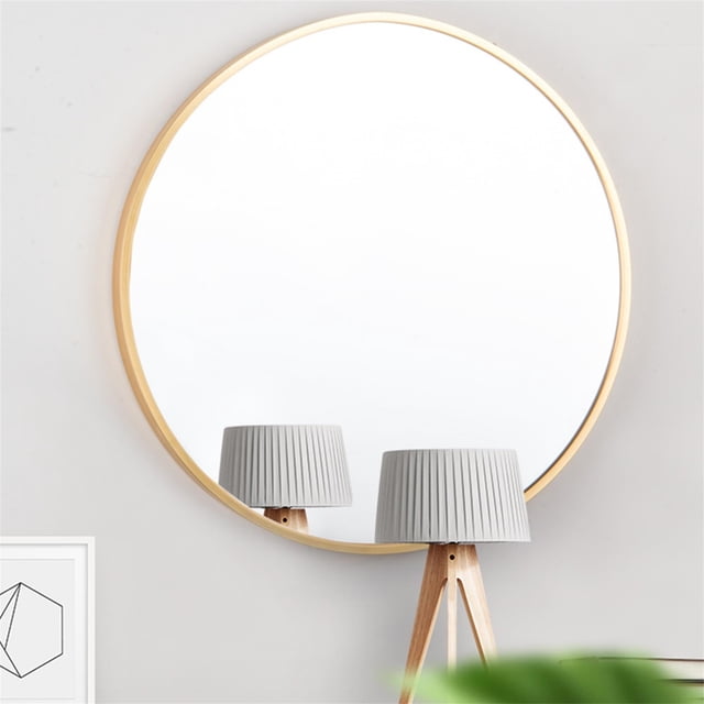 Kepooman 20" Wall Circle Mirror, Gold Round Mirror for Bathroom, Glass